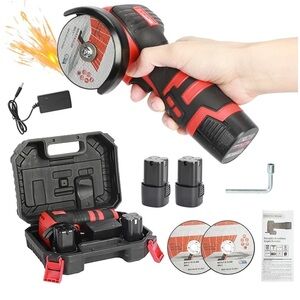 Cordless Angle Grinder Kit with Accessories